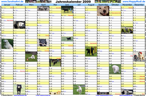 Jahreskalender 2009